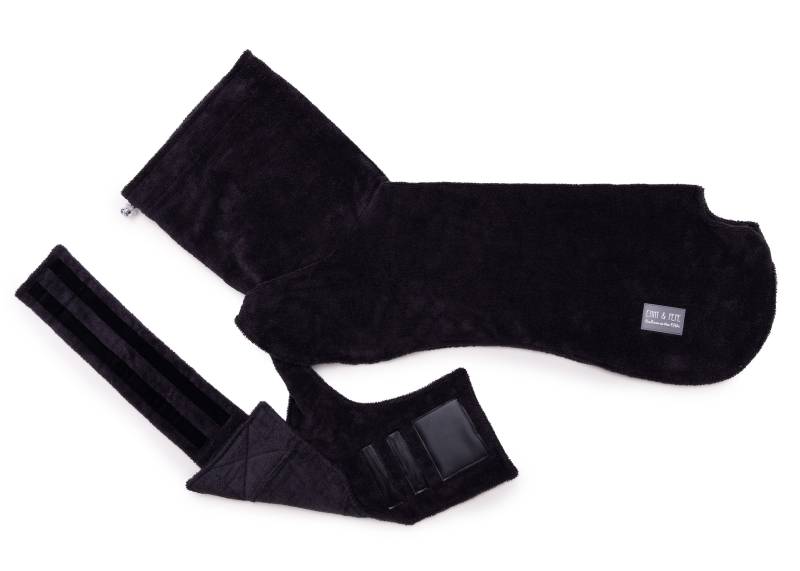 Hundebademantel aus Bambusfaser Grey M von EMMY&PEPE