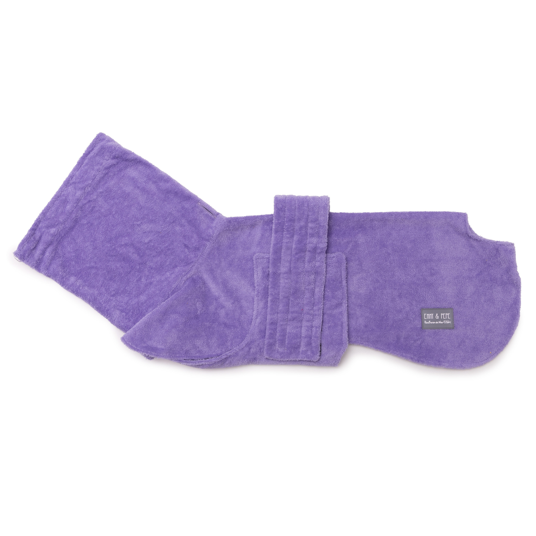 Hundebademantel aus Bambusfaser Lilac L short Hundebademantel aus Bambusfaser Lilac L short von EMMY&PEPE