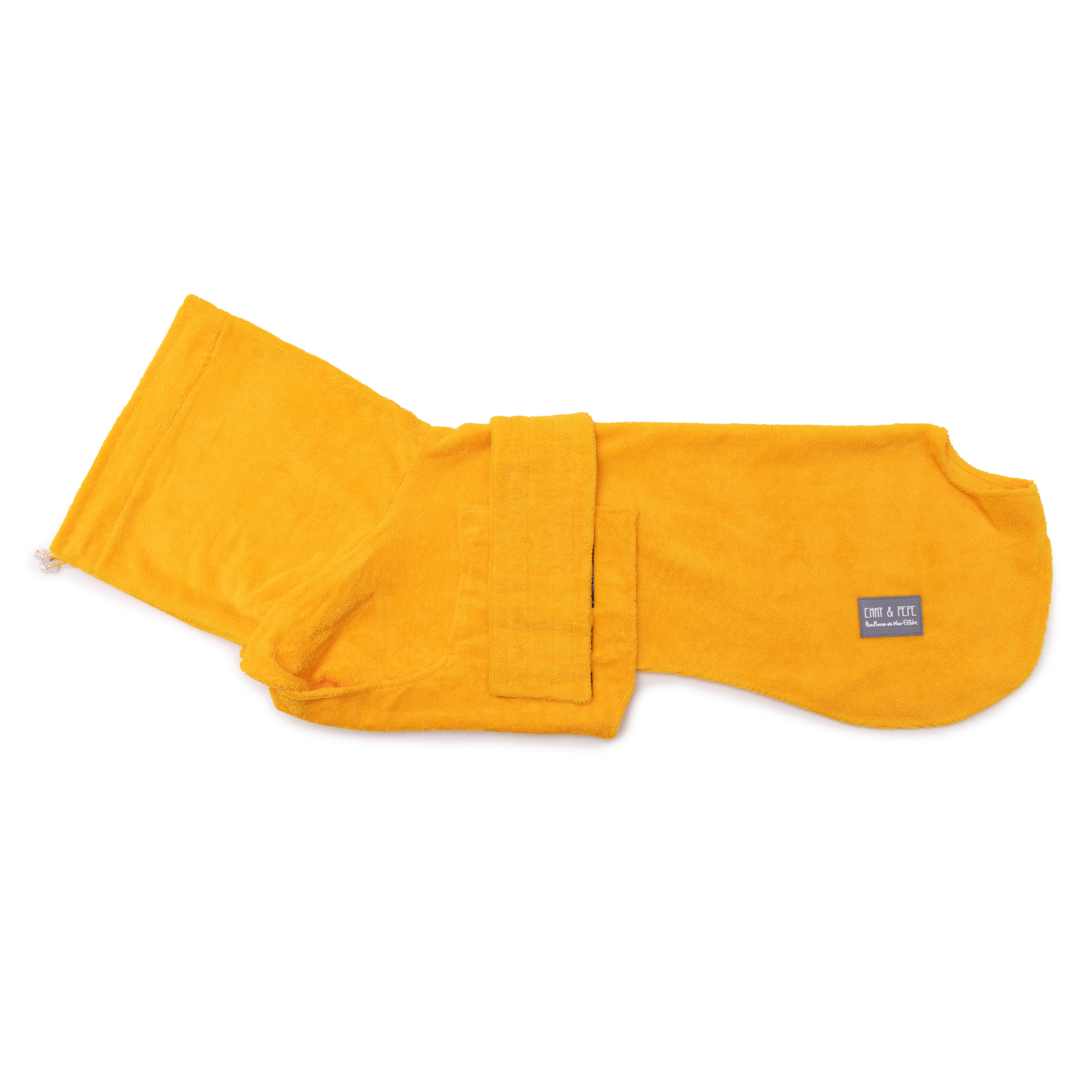 Hundebademantel aus Bambusfaser Shiny Mustard XS long Hundebademantel aus Bambusfaser Shiny Mustard XS long von EMMY&PEPE