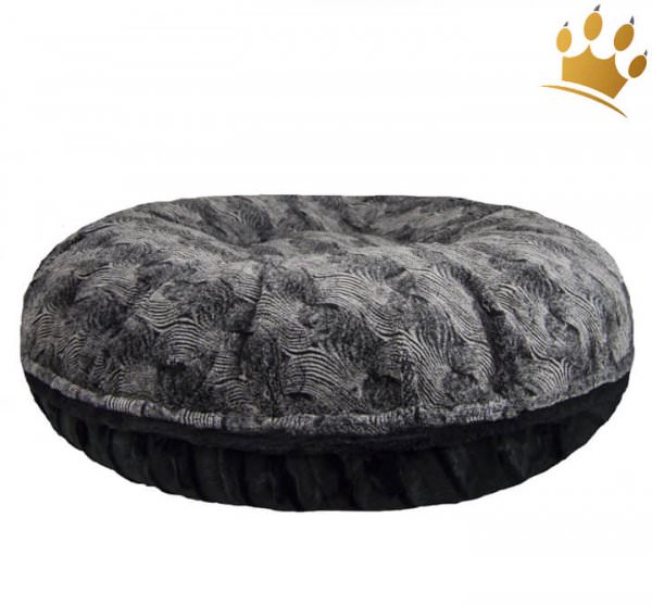 Hundebett Bessie & Barnie Bagel Artic Seal and Black Puma