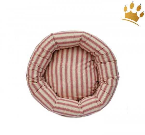 Hundebett Sylter Flair Rot Rund