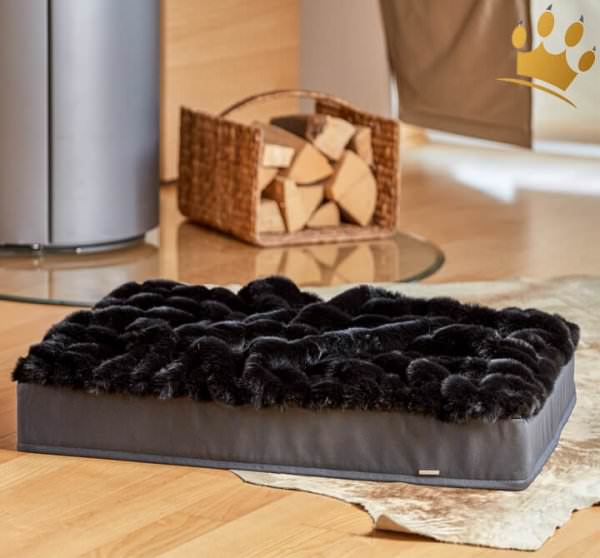 Hundebett mit Decke Schwarz