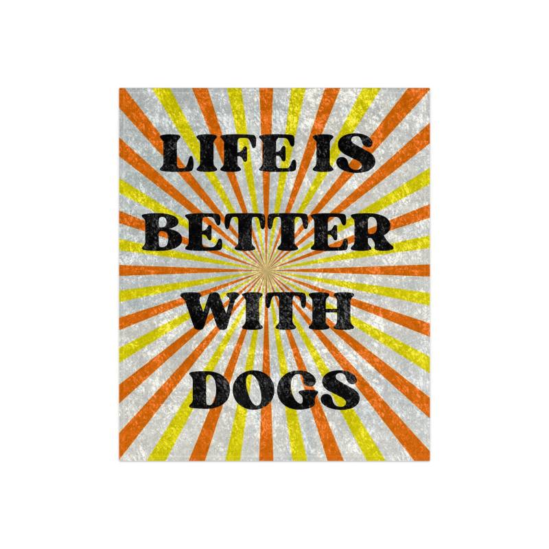 Hundedecke "Life is better with dogs"