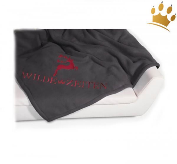 Hundedecke Wilde Zeiten Graphit / Rot