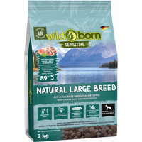 Hundefutter getreidefrei für grosse Rassen 2kg Trockenfutter WILDBORN Natural Large Breed von Wildborn