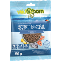 Hundefutter getreidefrei mit 7 Sorten Fisch 50g Trockenfutter WILDBORN Soft Pearl von Wildborn