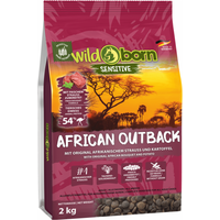 Hundefutter getreidefrei mit Straußenfleisch 2kg Trockenfutter WILDBORN African Outback von Wildborn