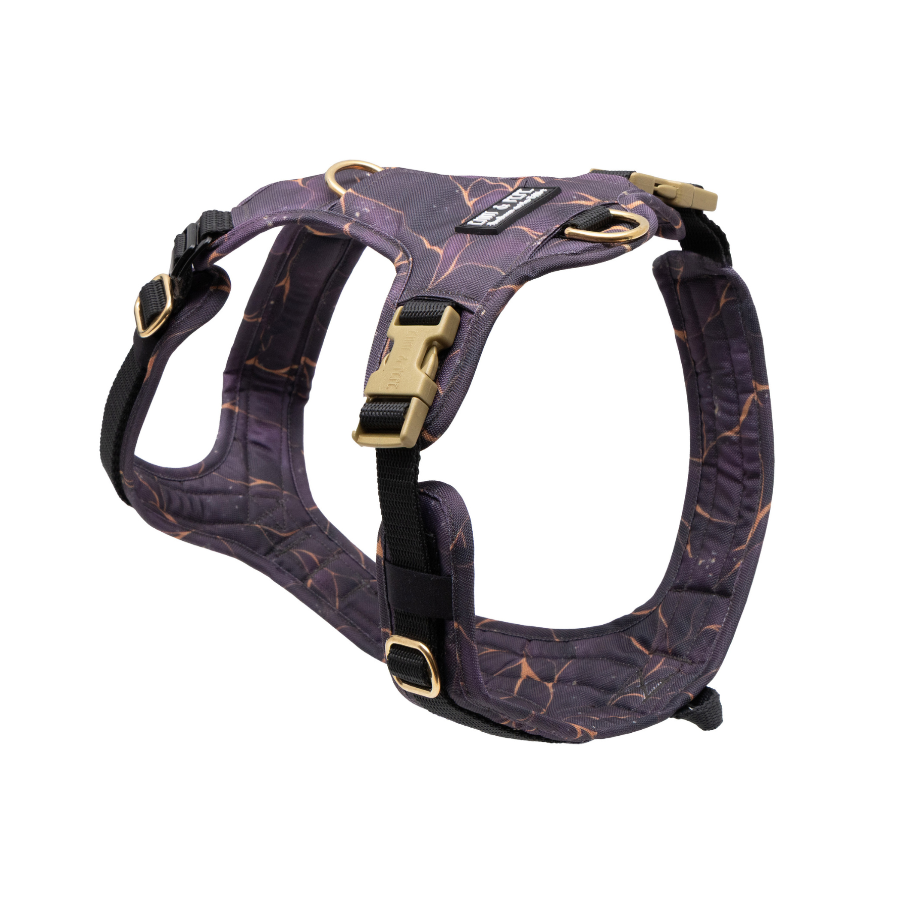 Hundegeschirr mit Halsöffnung Golden Plum XS