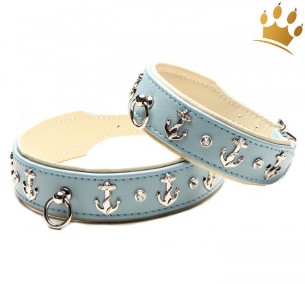 Hundehalsband Beach Dog Blau