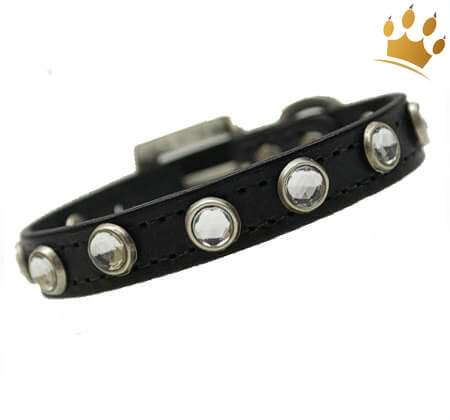 Hundehalsband Diamonds Black