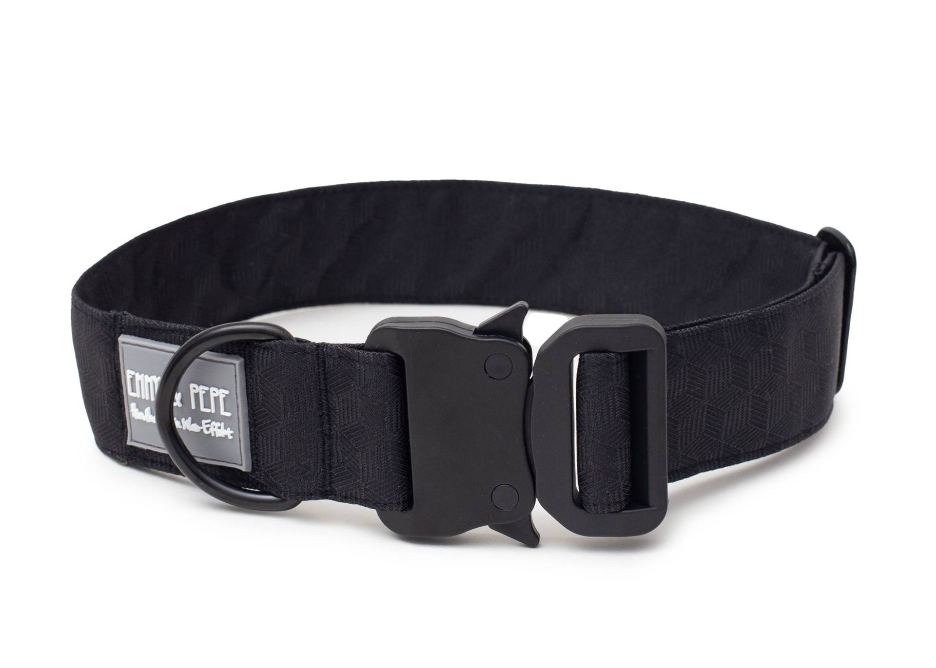 Hundehalsband Fröhliches Schwarz Safety - 39-64 cm