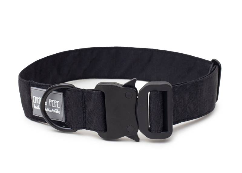 Hundehalsband Fröhliches Schwarz Safety - 39-64 cm