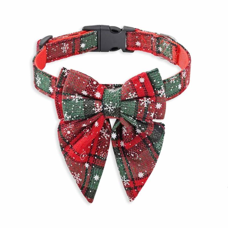 Hundehalsband mit Schleife Weihnachten