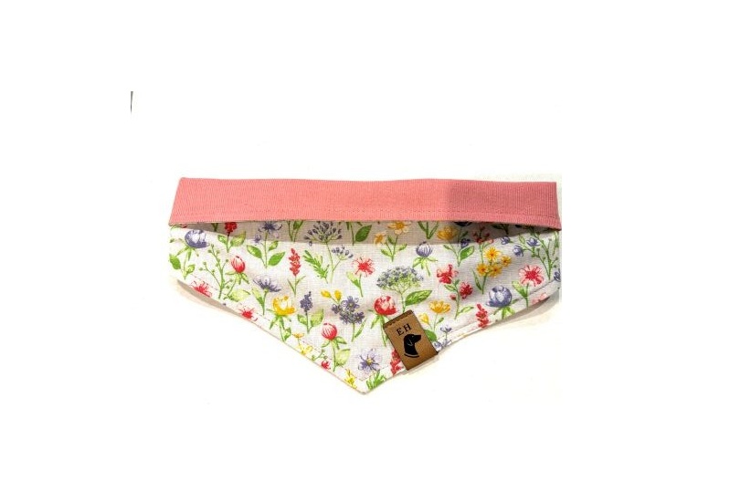 Hundehalstuch Flower L