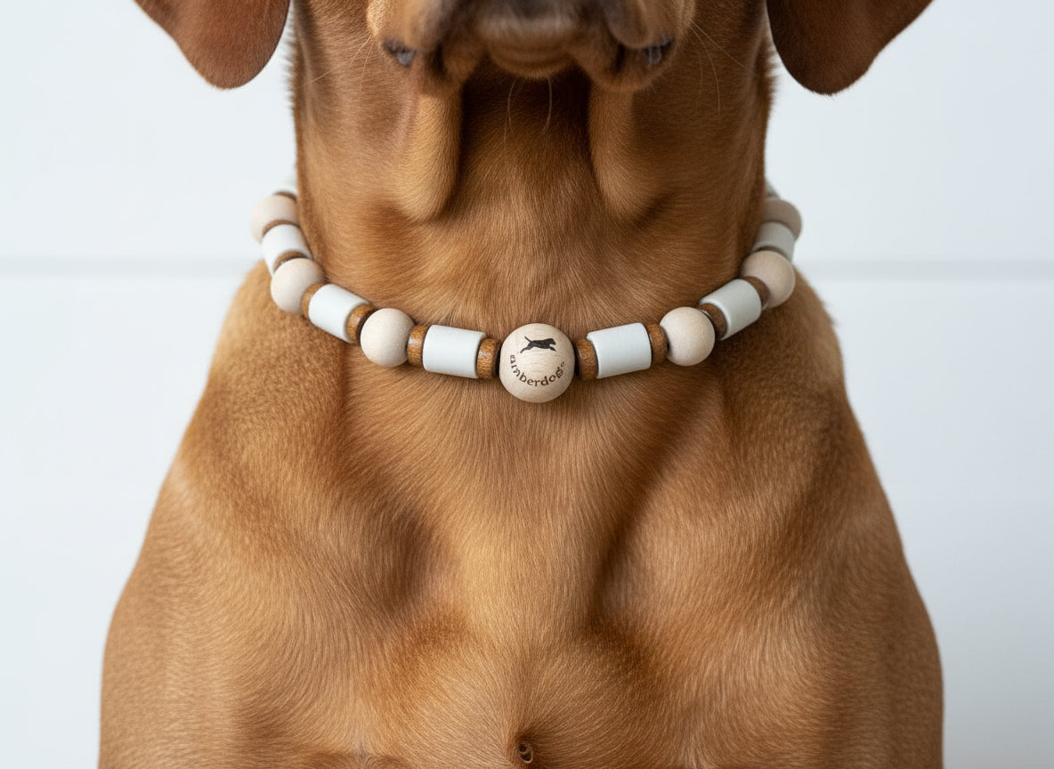 Hundekette EM-Keramik-Wood-Flex - 35-45cm