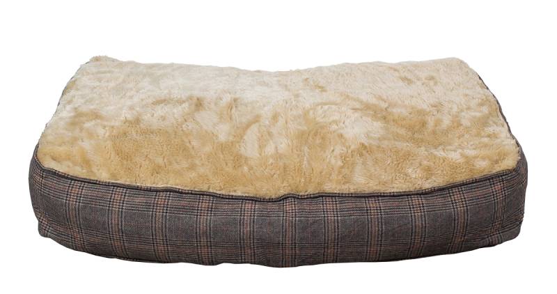 Hundekissen XL extra dick, Tweed-Optik, 100x70 cm