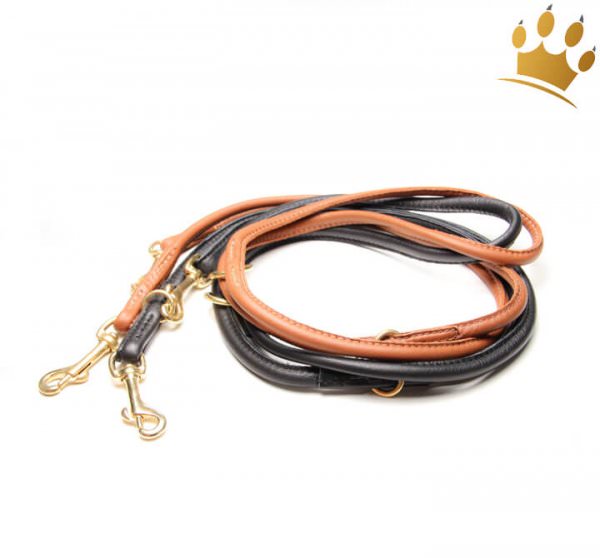 Hundelederleine Rundgenäht 200cm