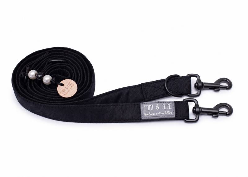 Hundeleine Fröhliches Schwarz XS von EMMY&PEPE