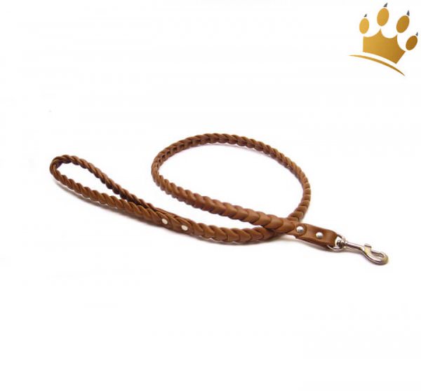 Hundeleine Leder Ascot Cognac