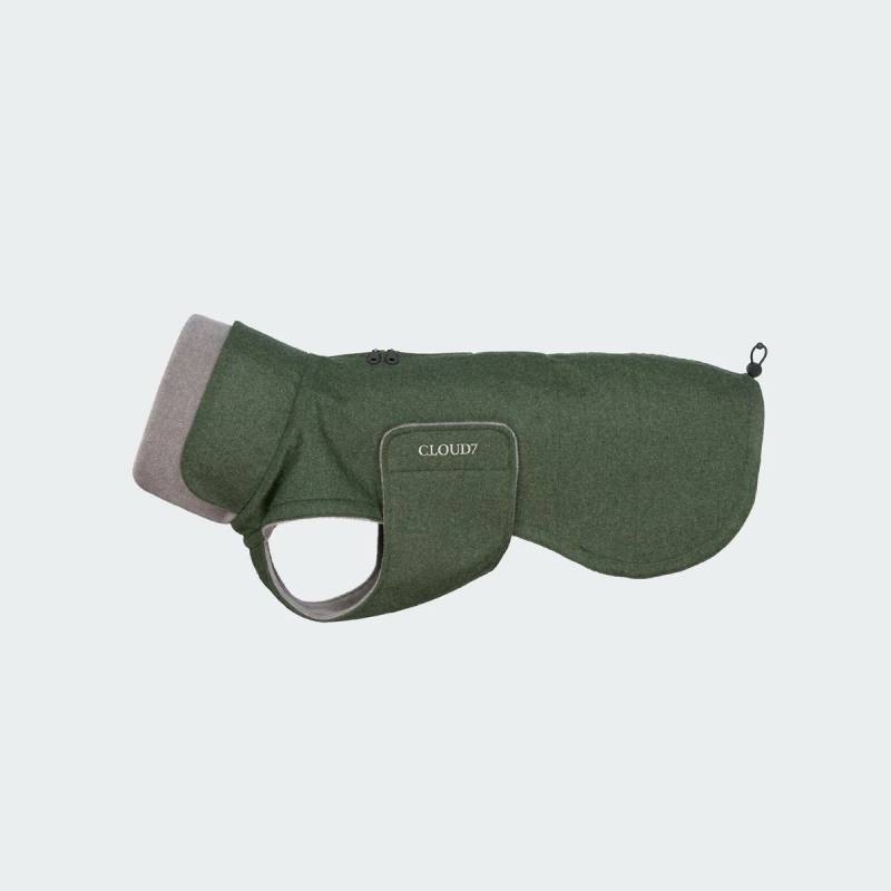 Hundemantel Brooklyn Flannel Fern Green Long 3