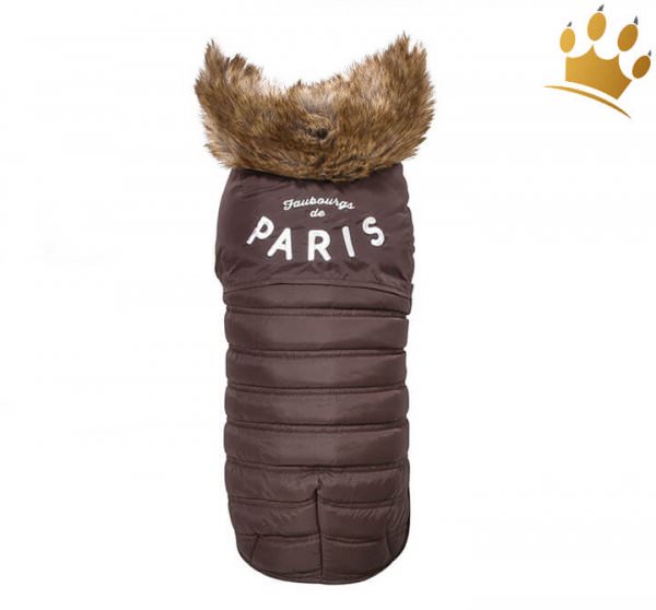 Hundemantel Little Paris Braun
