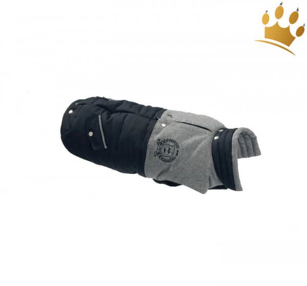 Hundemantel Oxford Grau /Schwarz