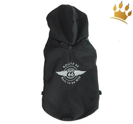 Hundemantel Route 66 Black
