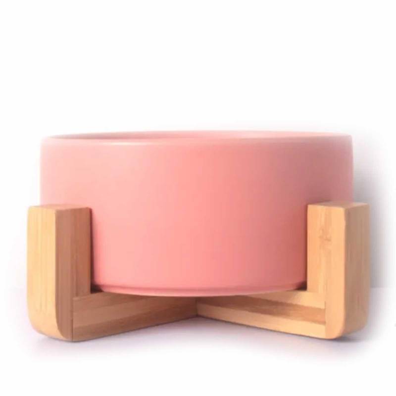Hundenapf und Katzennapf aus Keramik pink 400ml