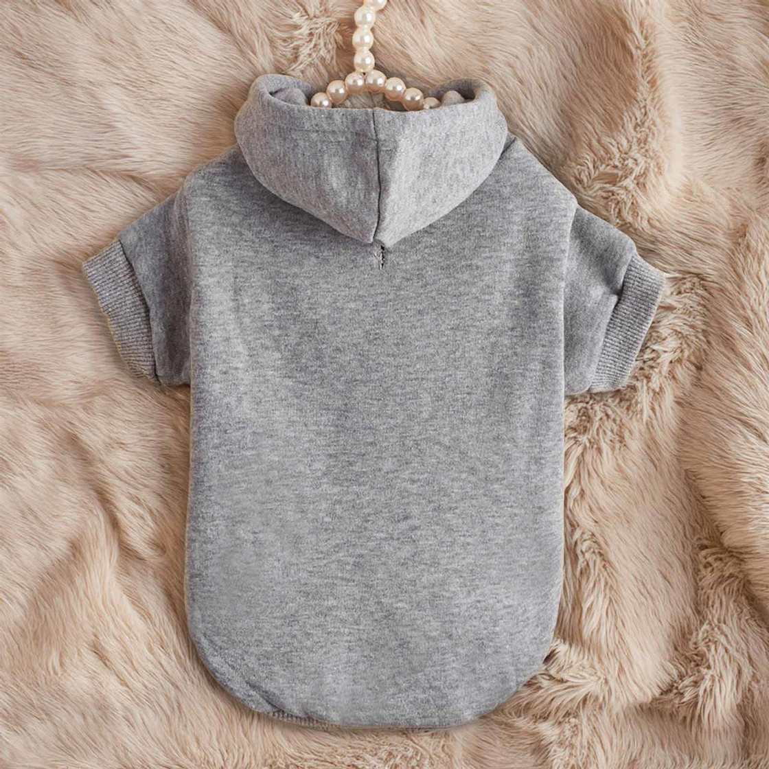 Hundepullover Hoodie f?r gro?e Hunde - XXL in grau