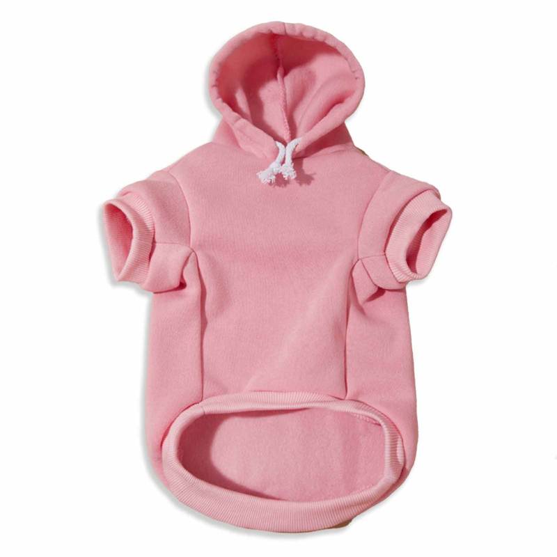 Hundepullover Hoodie f?r mittlere Hunde - M in rosa