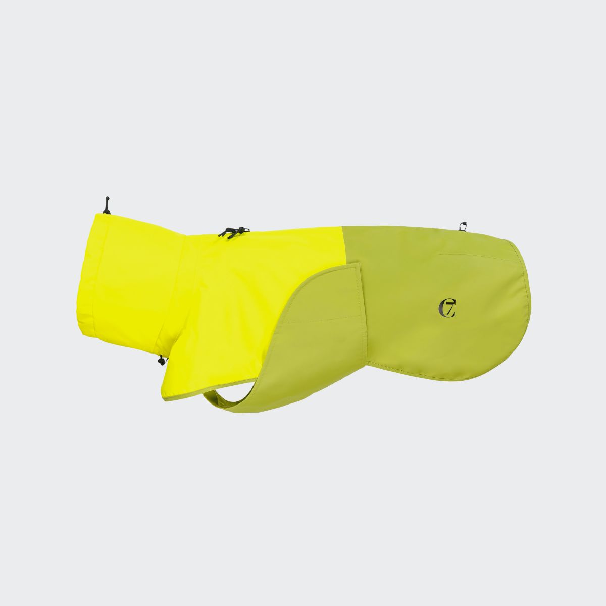 Hunderegenmantel Aktiv Neon Green/Light Olive 8