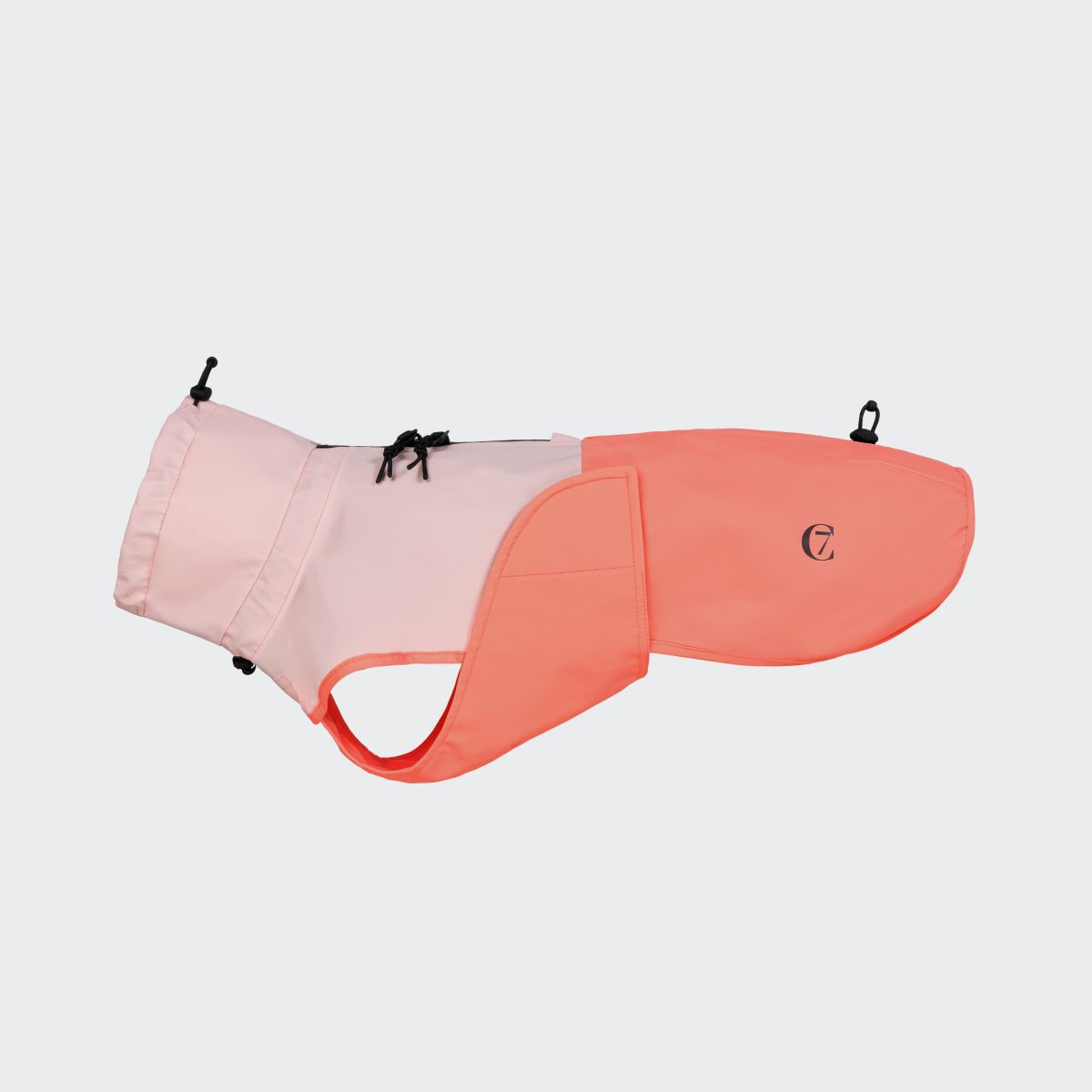 Hunderegenmantel Aktiv Peach/Neon Pink Dackel 3
