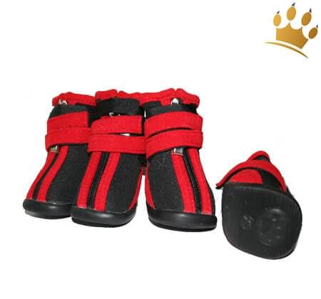 Hundeschuhe Neopren Sport Black/Red