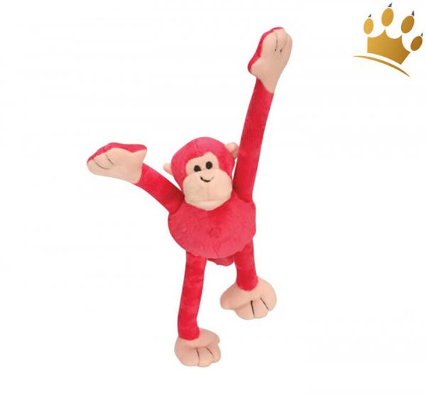 Hundespielzeug Crazy Monkey Pink