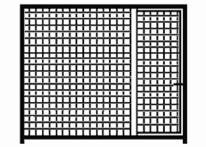 Hundezwinger Gitterelement Home mit Tür, 1,8 x 1,0 m