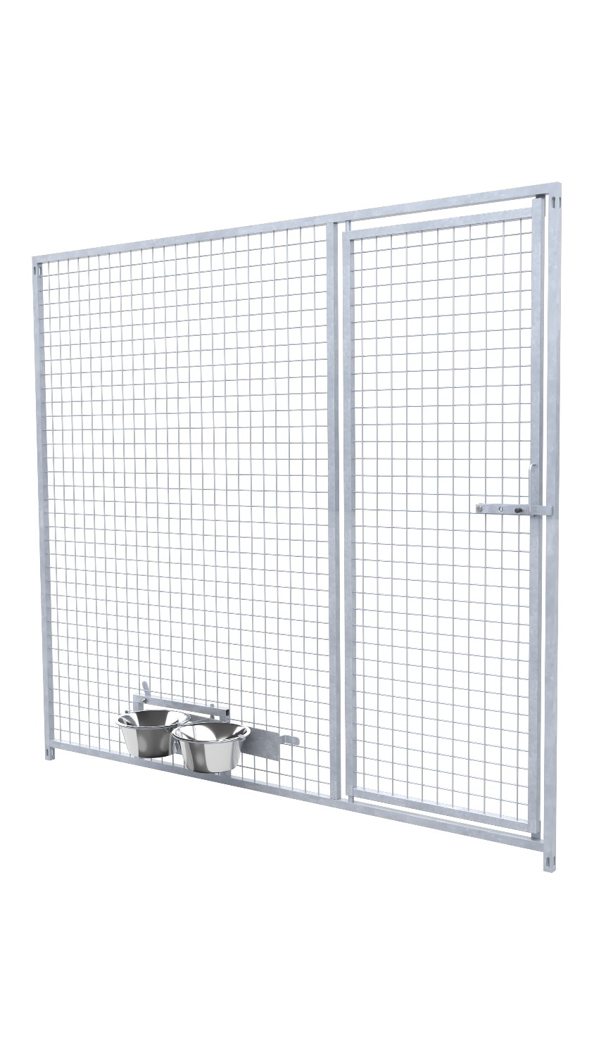 Hundezwinger Gitterelemente Preisstar mit Tür und Futterset, 1,84 x 2,0 m