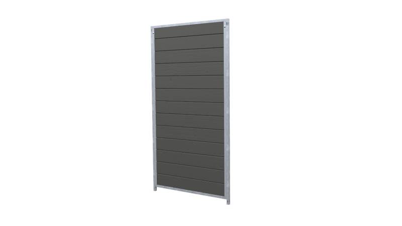 Hundezwinger Holzelement Sonderserie 1,84 x 1,0 m | Graphitgrau