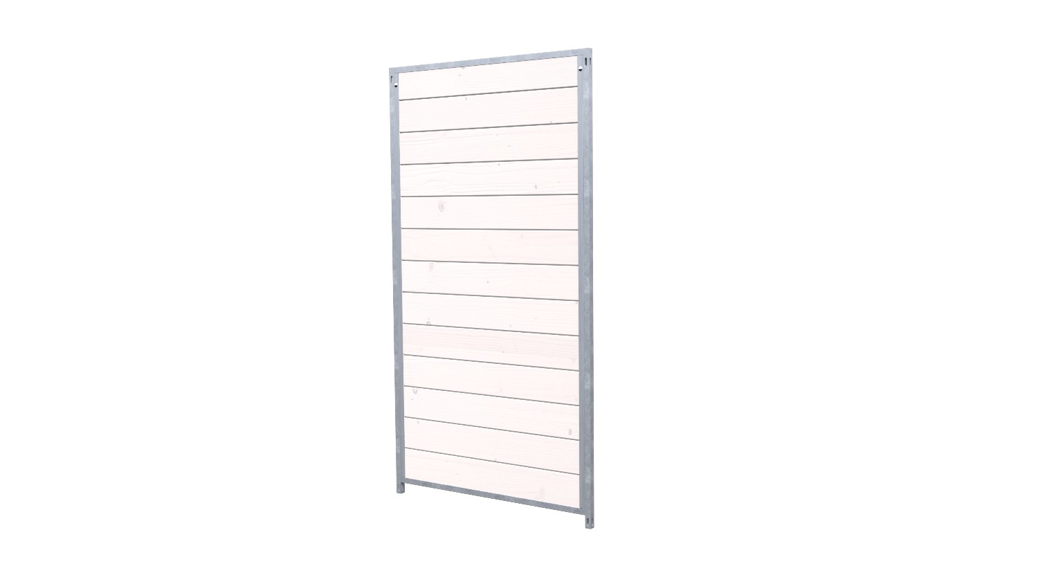 Hundezwinger Holzelement Sonderserie 1,84 x 1,0 m | Weiß lasiert