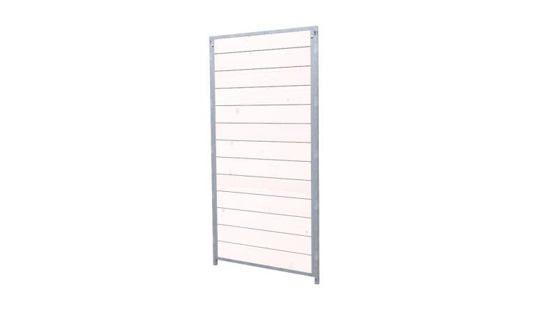 Hundezwinger Holzelement Sonderserie 1,84 x 1,0 m | Weiß lasiert