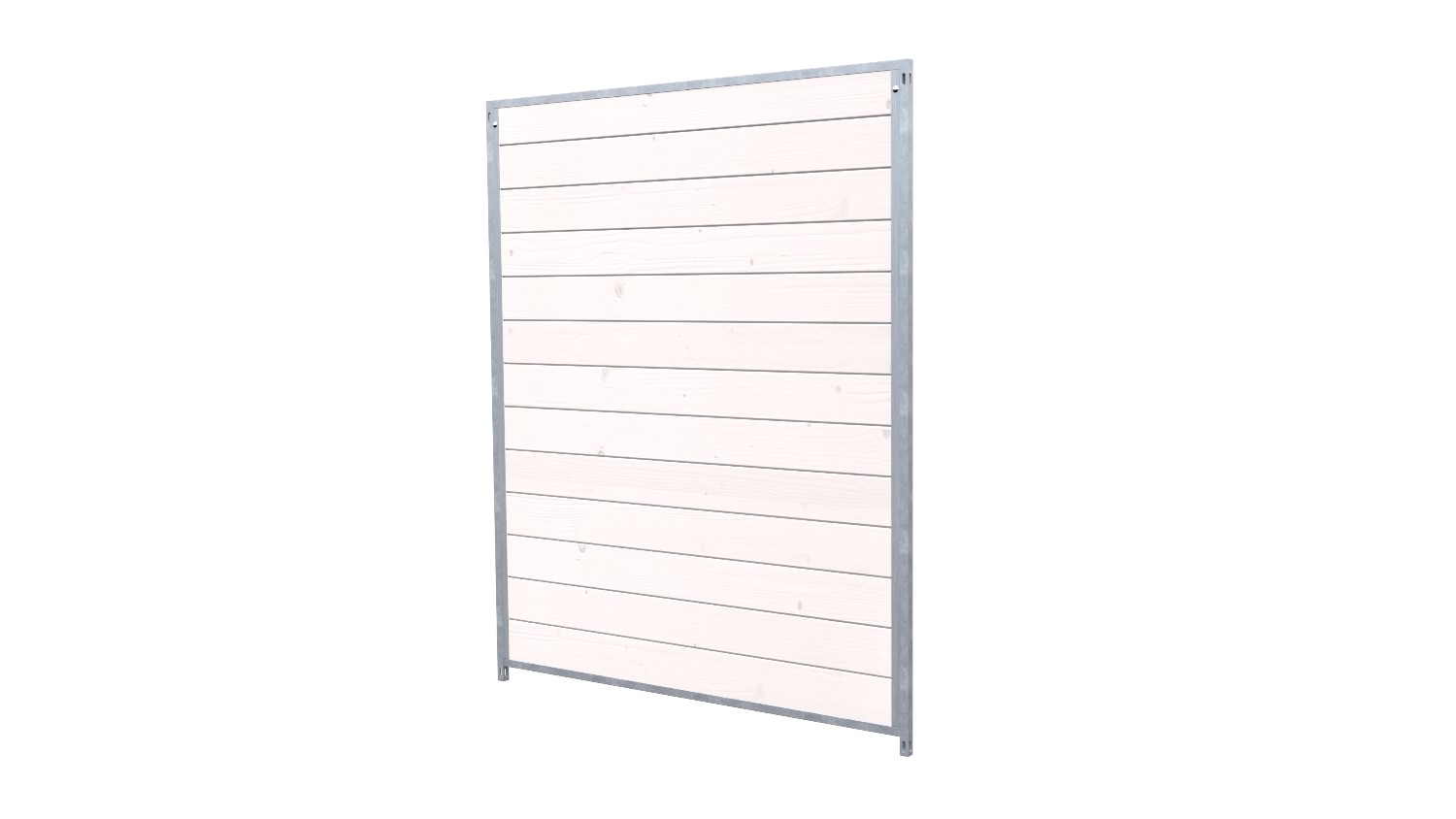 Hundezwinger Holzelement Sonderserie 1,84 x 1,5 m | Weiß lasiert