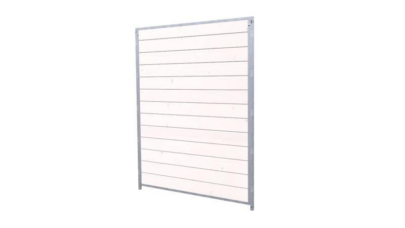Hundezwinger Holzelement Sonderserie 1,84 x 1,5 m | Weiß lasiert