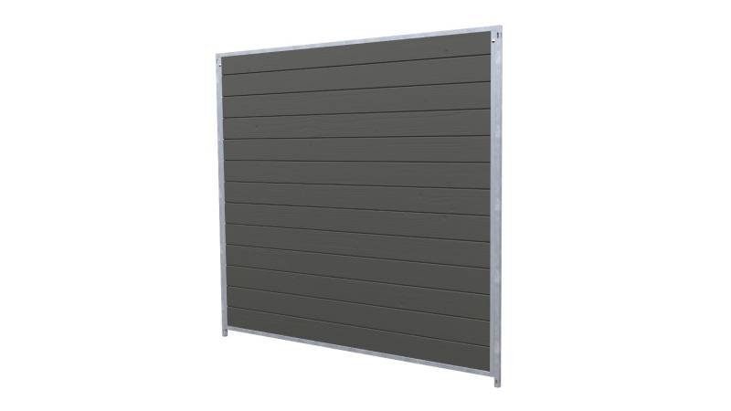Hundezwinger Holzelement Sonderserie 1,84 x 2,0 m | Graphitgrau