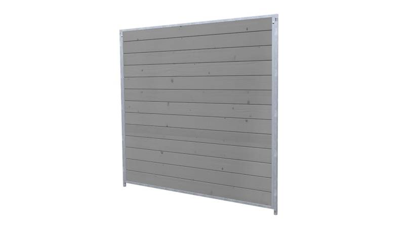 Hundezwinger Holzelement Sonderserie 1,84 x 2,0 m | Platingrau