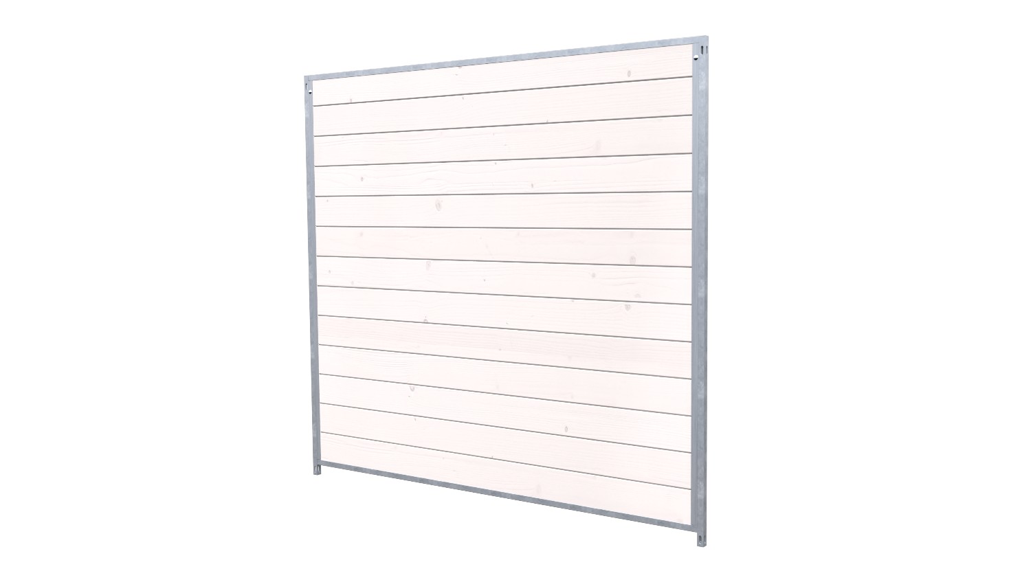Hundezwinger Holzelement Sonderserie 1,84 x 2,0 m | Weiß lasiert