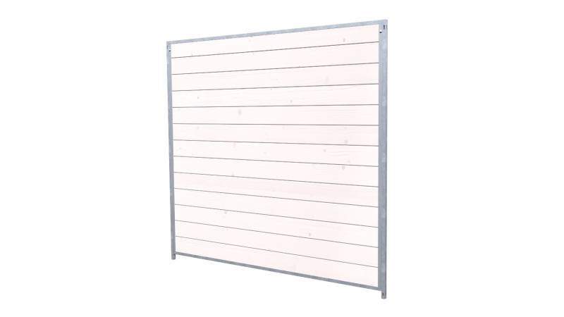 Hundezwinger Holzelement Sonderserie 1,84 x 2,0 m | Weiß lasiert