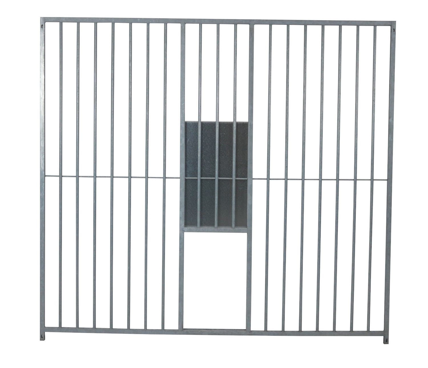 Hundezwinger Rohrstabelement Preisstar mit Schlupf und Schieber, 1,84 x 2,0 m | ...