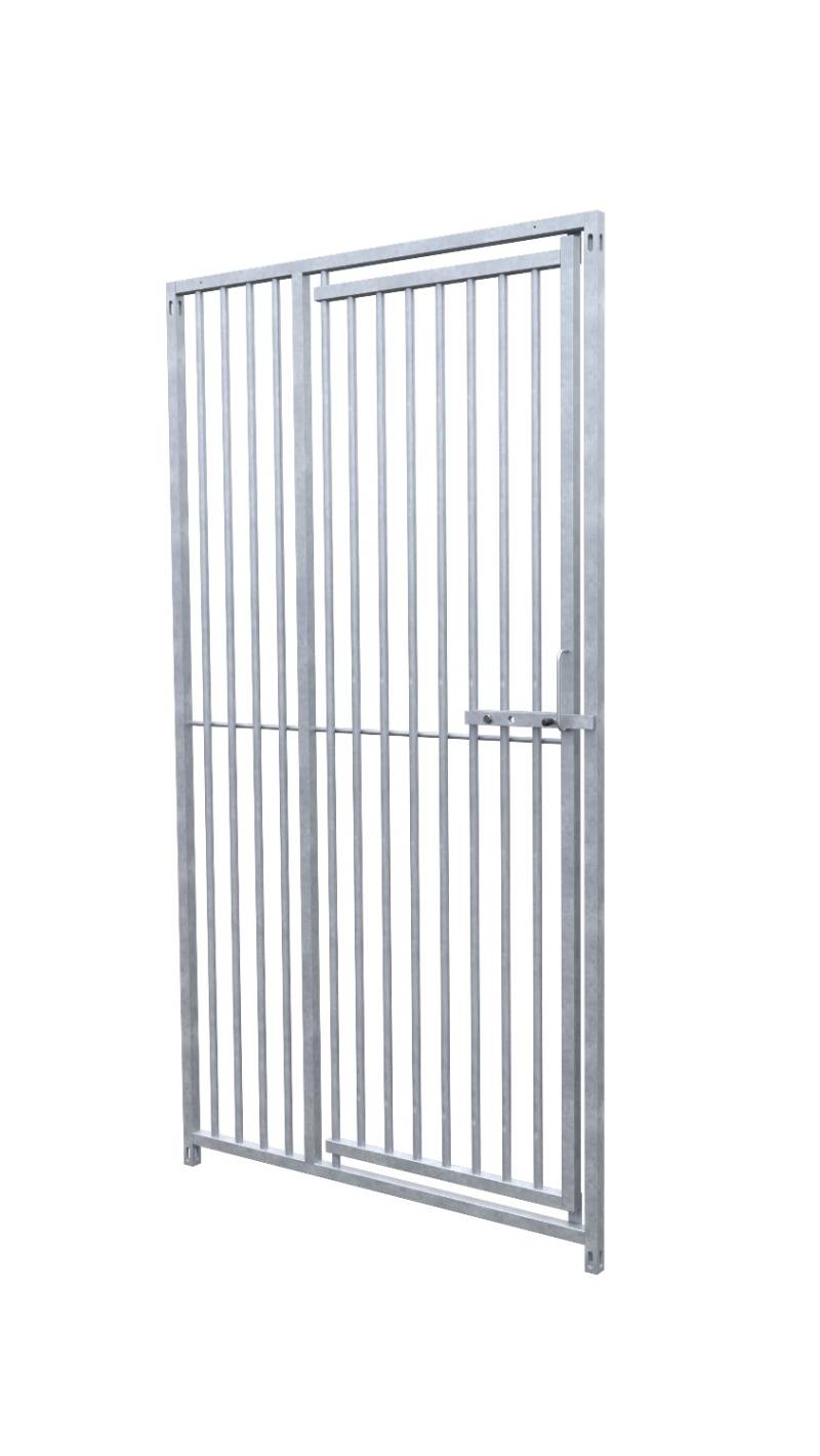 Hundezwinger Rohrstabelement Preisstar mit Tür, 1,84 x 1,0 m | Rohrabstand 5 cm