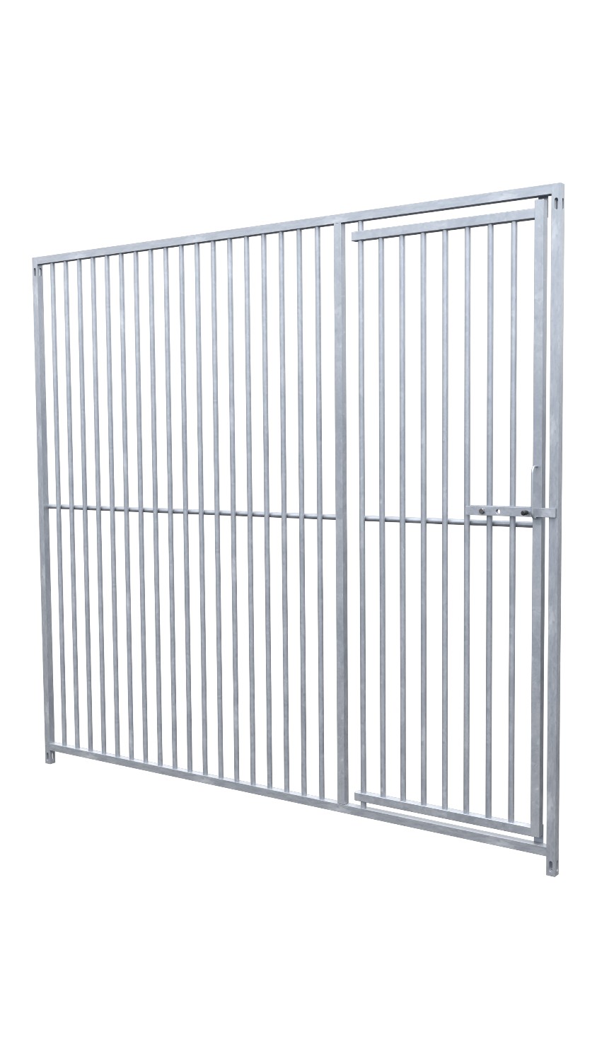Hundezwinger Rohrstabelement Preisstar mit Tür, 1,84 x 2,0 m | Rohrabstand 5 cm