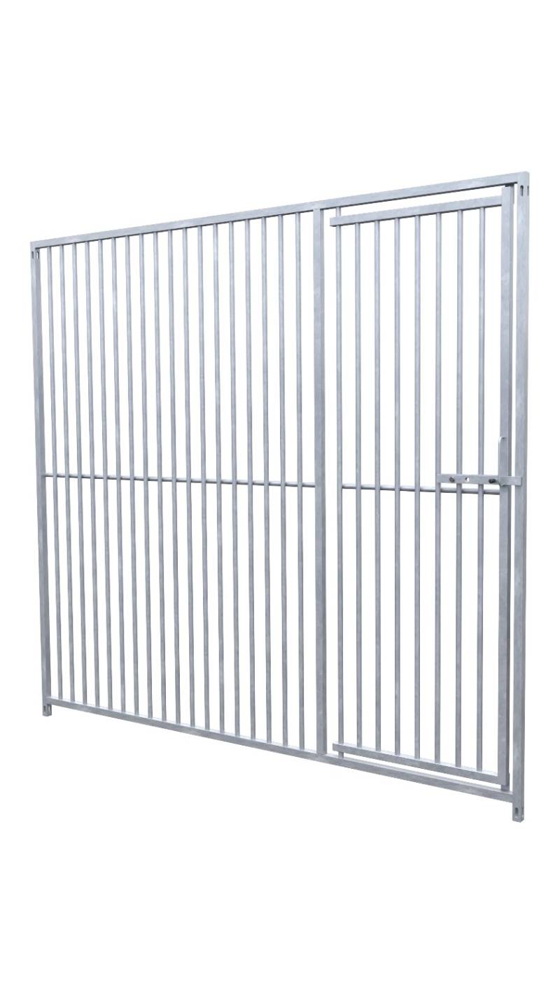 Hundezwinger Rohrstabelement Preisstar mit Tür, 1,84 x 2,0 m | Rohrabstand 5 cm
