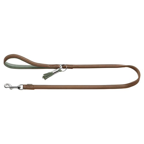 Hunter Führleine Portofino taupe/türkis, Maße: 110 cm / 15 mm